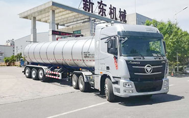 寧夏物流公司擬在我司訂購一批鮮奶運輸半掛車